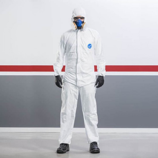 Цял работен гащеризон с качулка Tyvek Classic DuPont